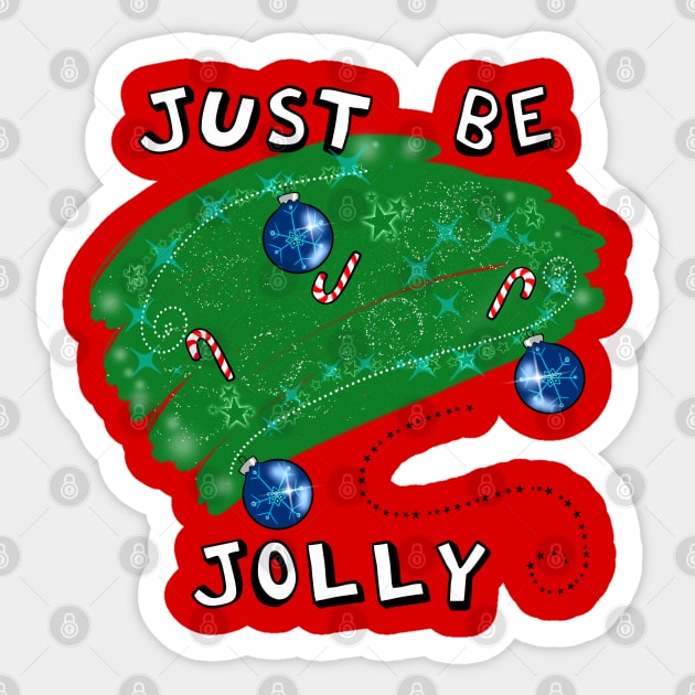 Just Be Jolly Sticker by DitzyDonutsDesigns